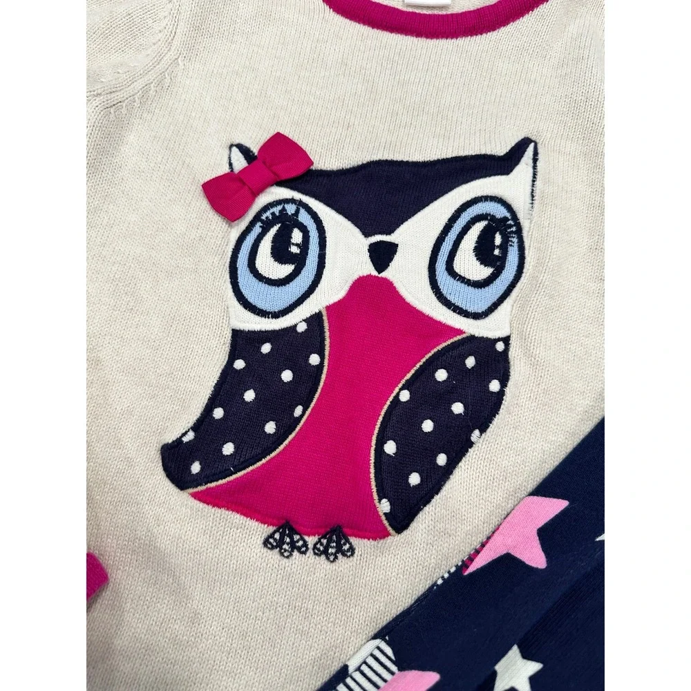 Gymboree Kids Girls Size 7‎ Owl Star Long Sleeve Dresses 2 Piece Set